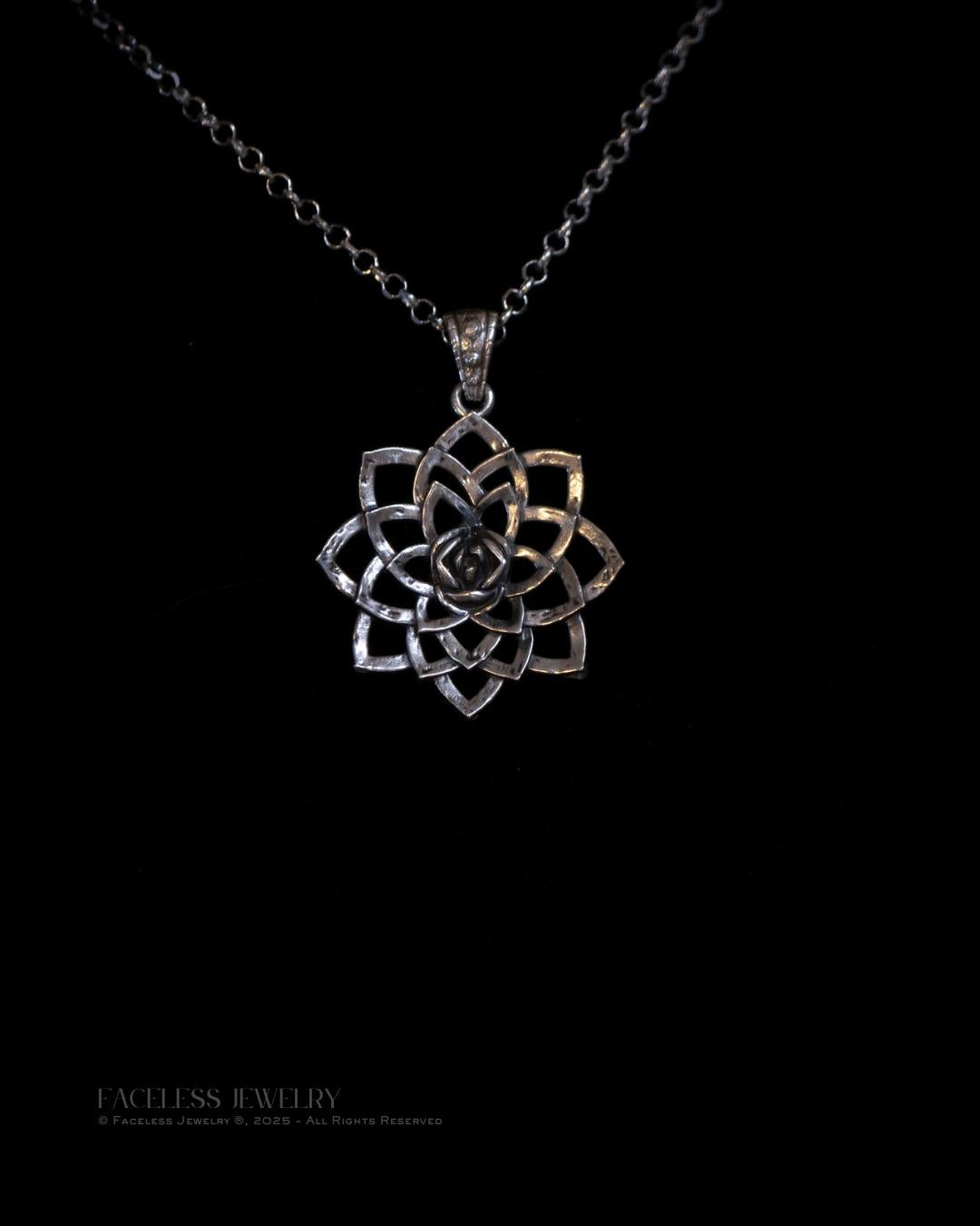 bloom. Lotus — A Sterling Silver Floral Pendant