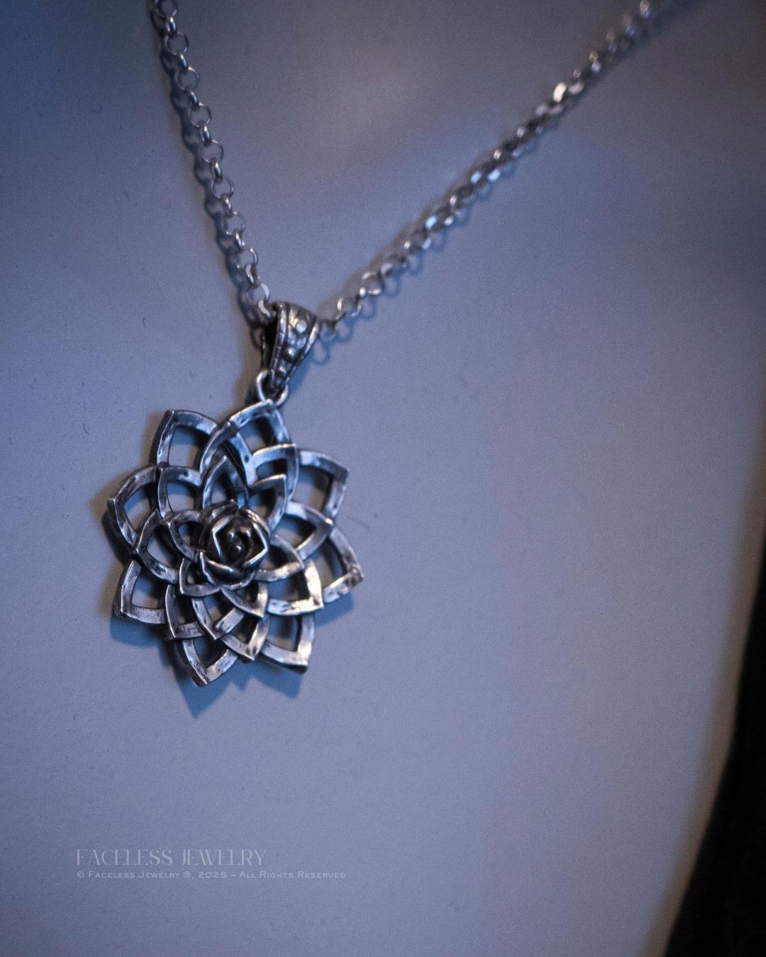 bloom. Lotus — A Sterling Silver Floral Pendant