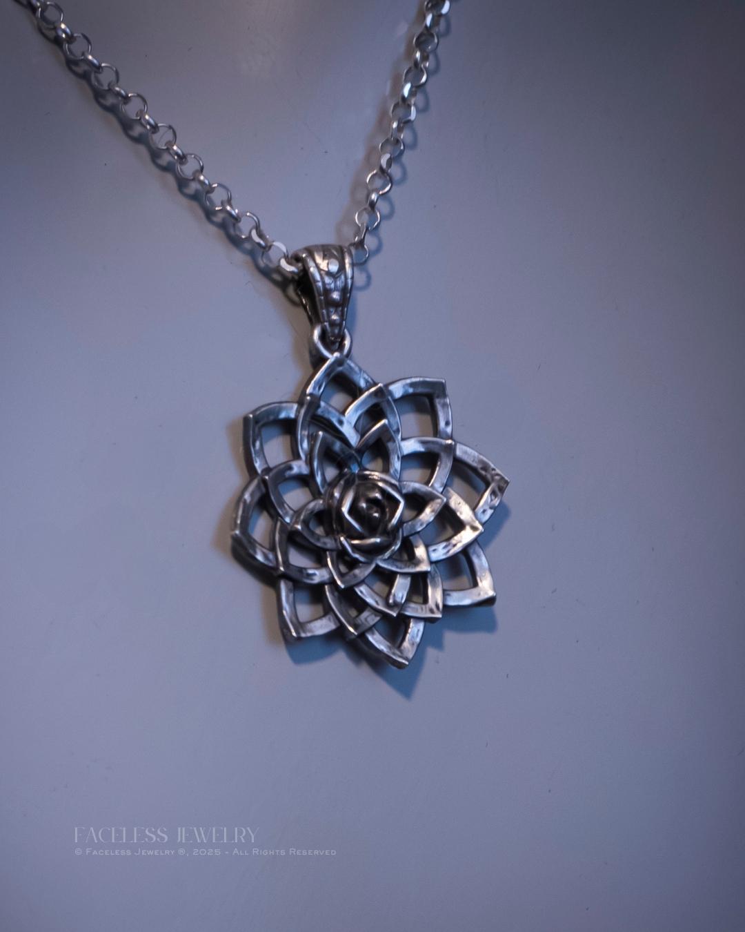 bloom. Lotus — A Sterling Silver Floral Pendant
