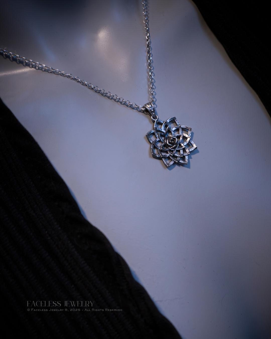 bloom. Lotus — A Sterling Silver Floral Pendant