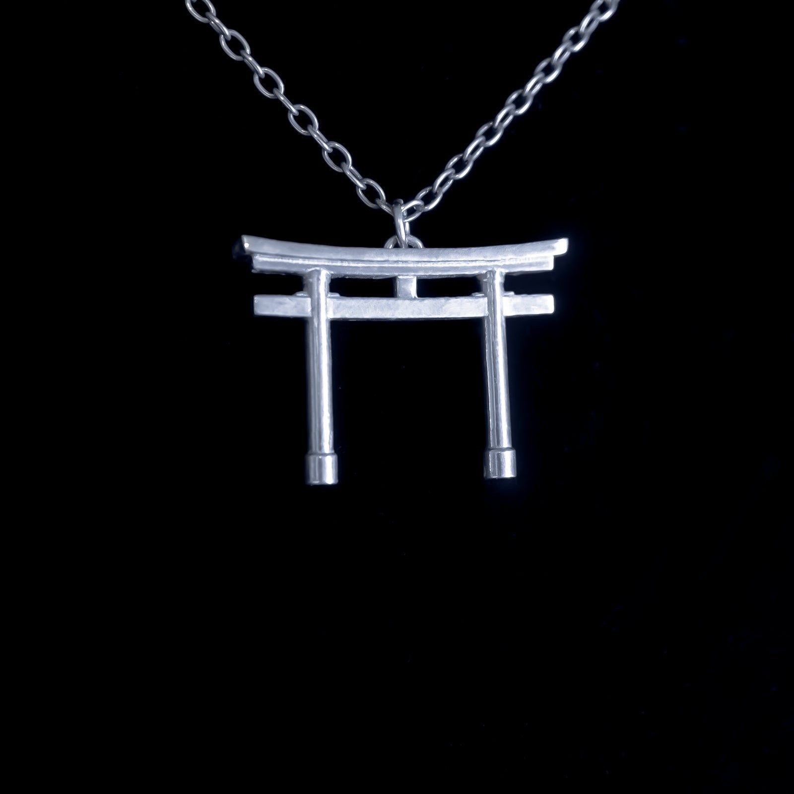 Torii Gate Pendant - Faceless Jewelry - alternative and gothic dark jewelry - for the mysterious and fantastical - take it&