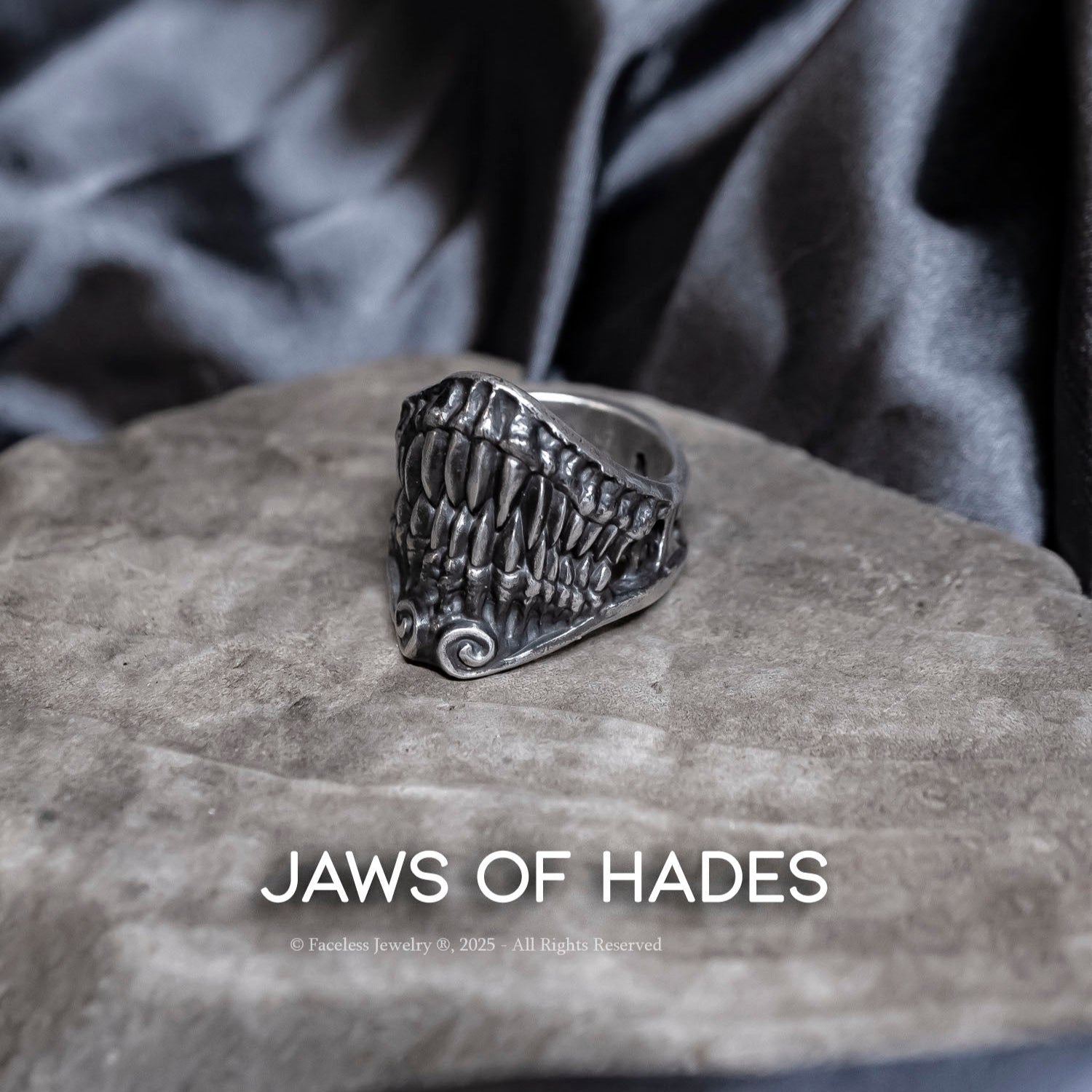 Jaws of Hades - Sterling Silver Ring