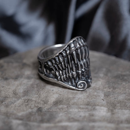 Jaws of Hades - Sterling Silver Ring