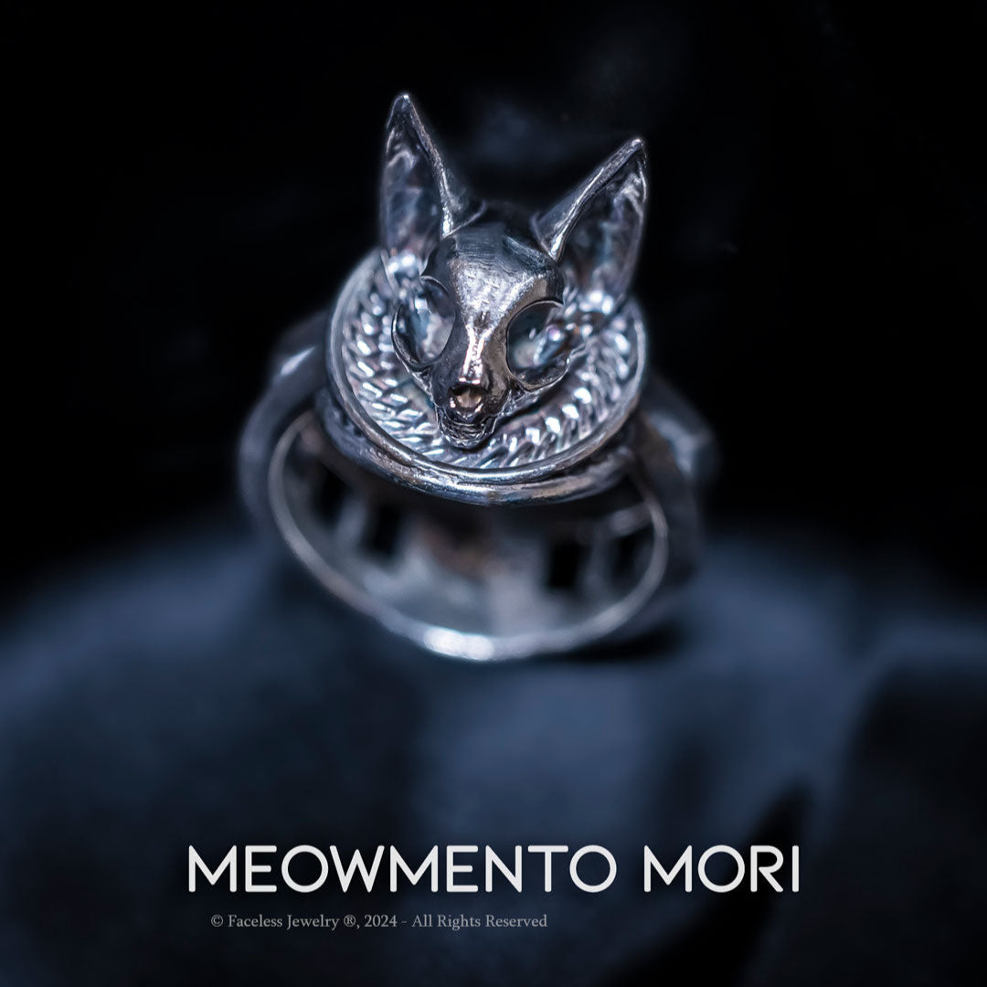 Meowmento Mori - Cat Skull Ring