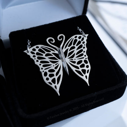 Monarch - A Sterling Silver Butterfly Necklace
