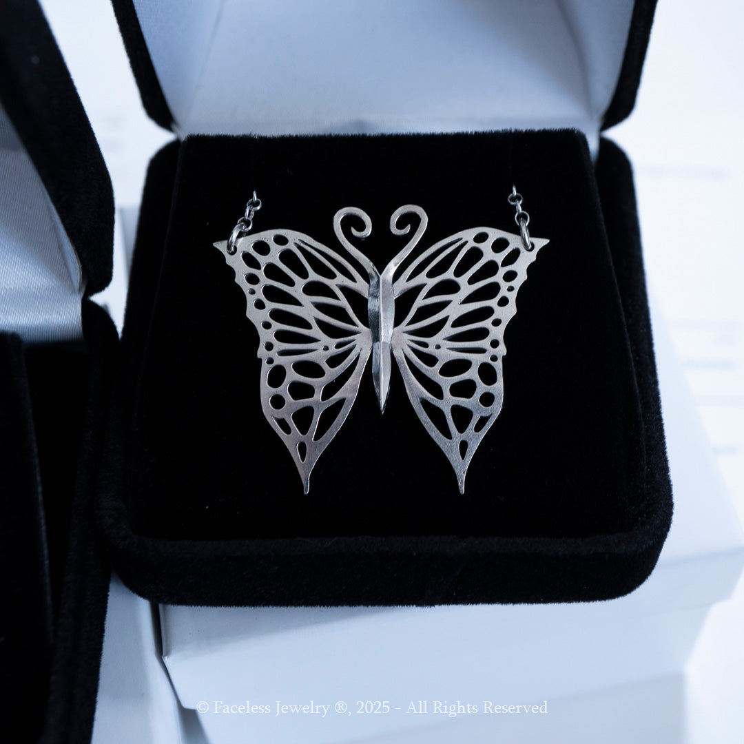 Monarch - A Sterling Silver Butterfly Necklace