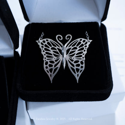 Monarch - A Sterling Silver Butterfly Necklace