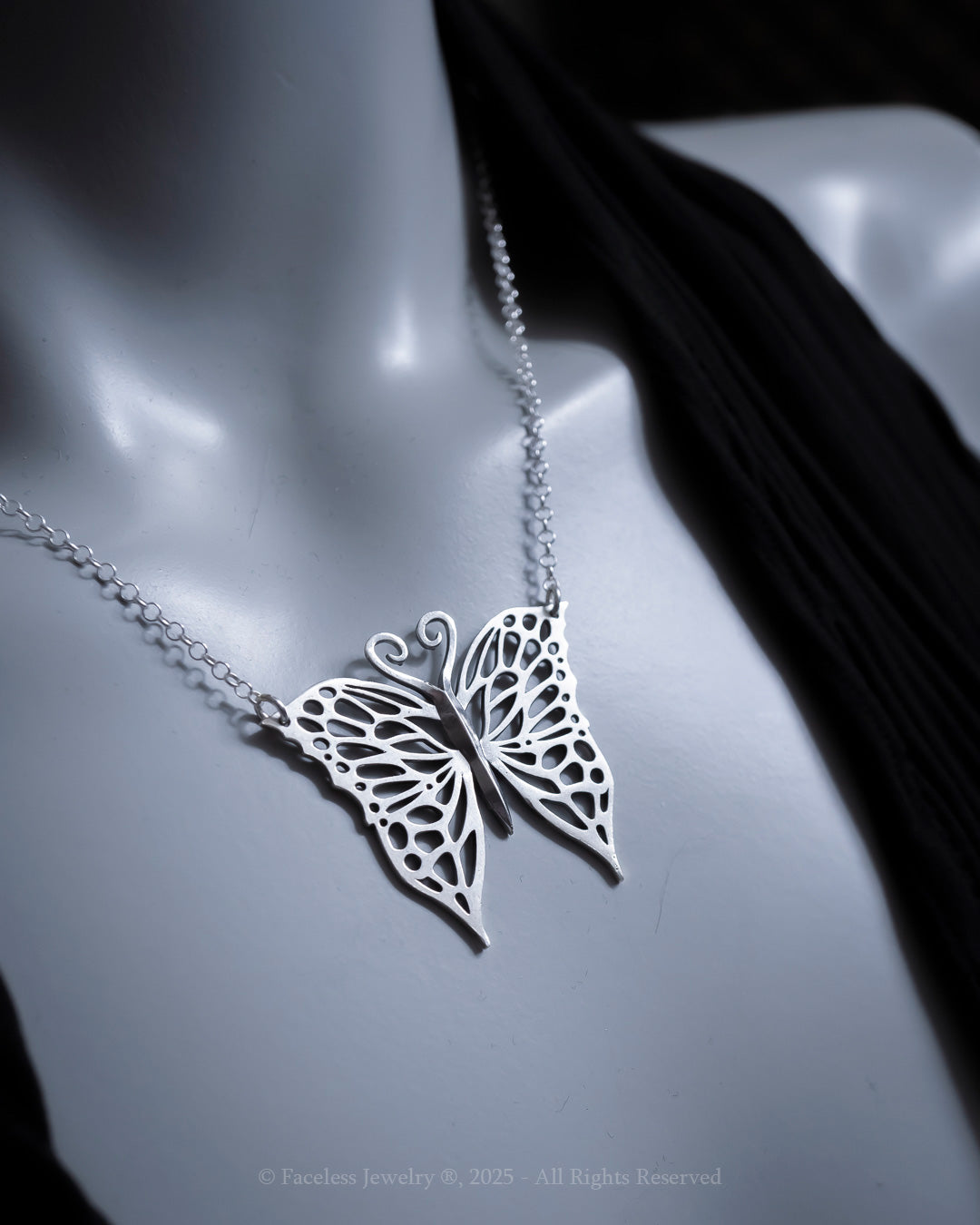 Monarch - A Sterling Silver Butterfly Necklace