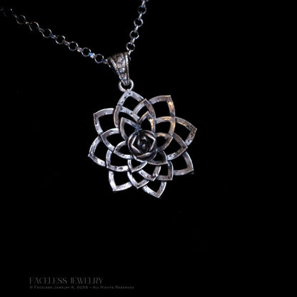 bloom. Lotus — A Sterling Silver Floral Pendant