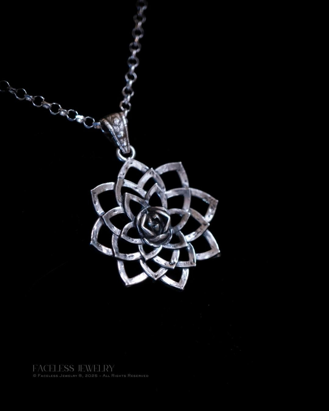 bloom. Lotus — A Sterling Silver Floral Pendant