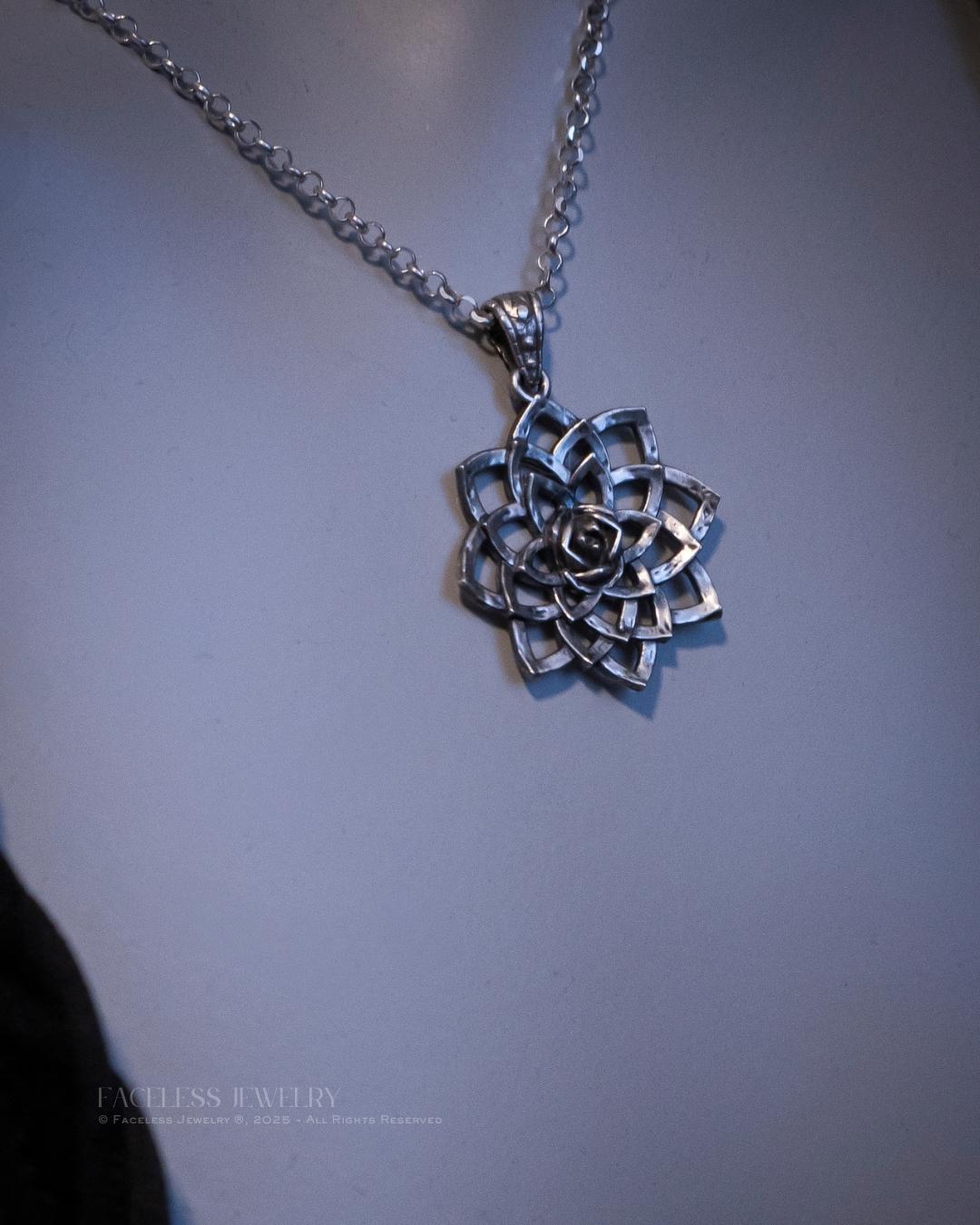 bloom. Lotus — A Sterling Silver Floral Pendant