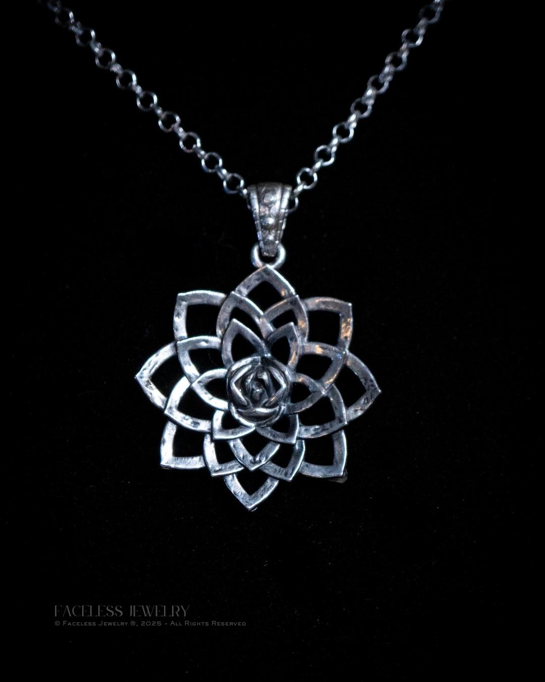 bloom. Lotus — A Sterling Silver Floral Pendant