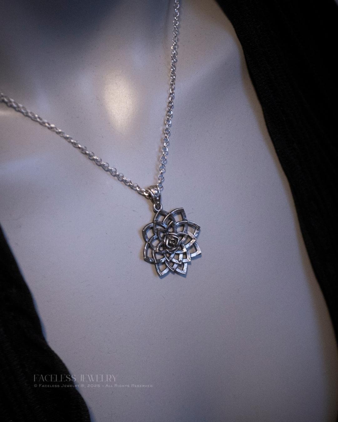 bloom. Lotus — A Sterling Silver Floral Pendant
