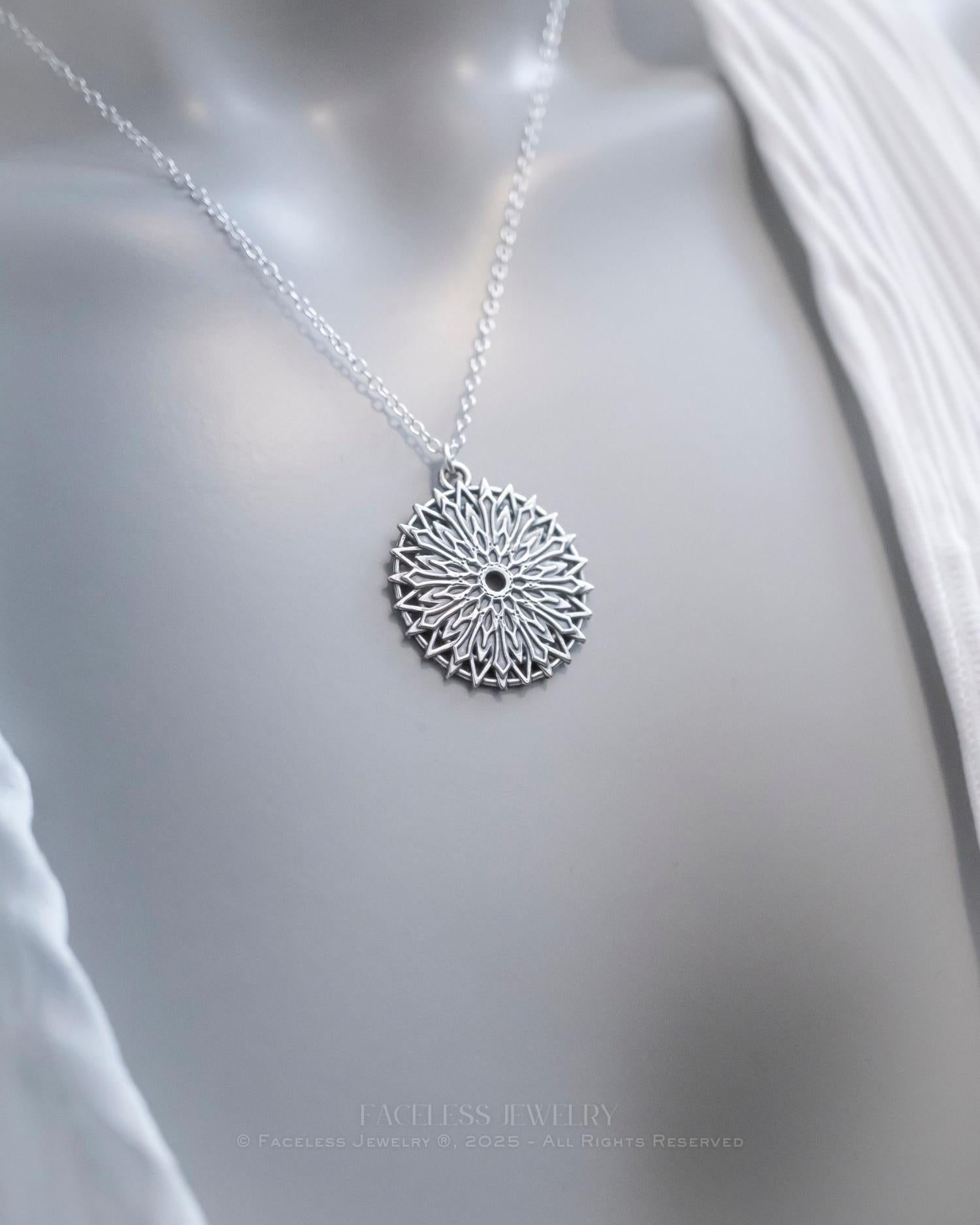 Creeping Frost - A Sterling Silver Snowflake Necklace