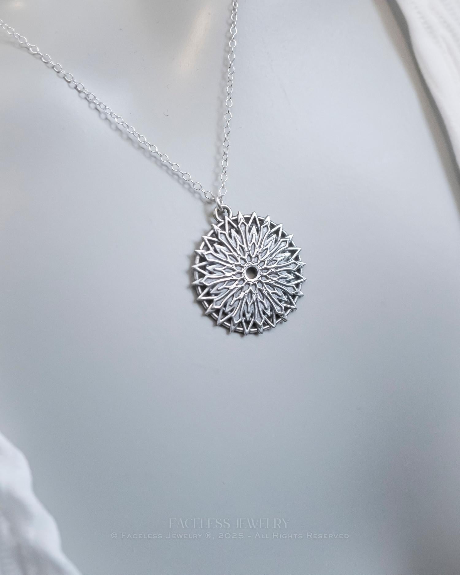 Creeping Frost - A Sterling Silver Snowflake Necklace