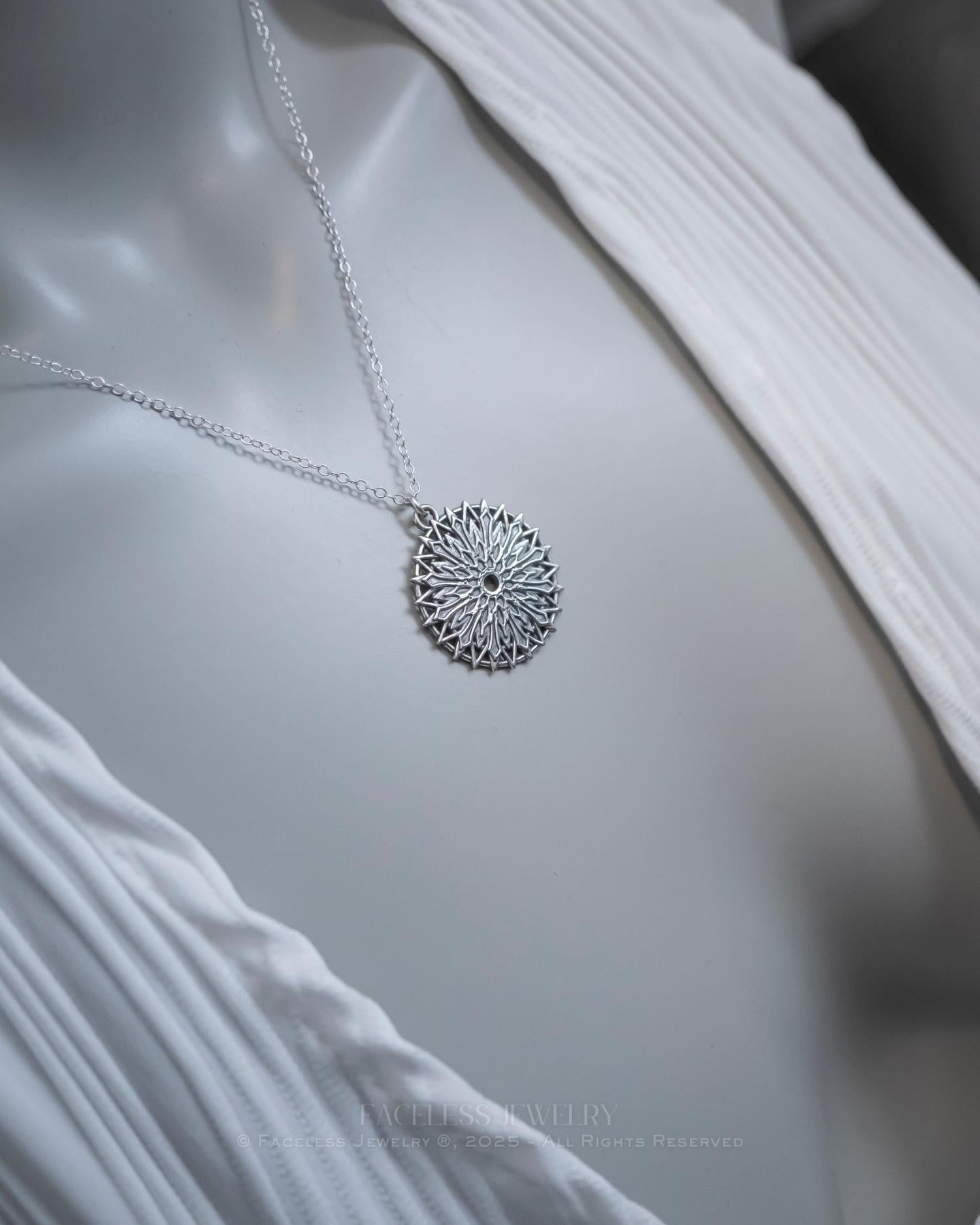 Creeping Frost - A Sterling Silver Snowflake Necklace