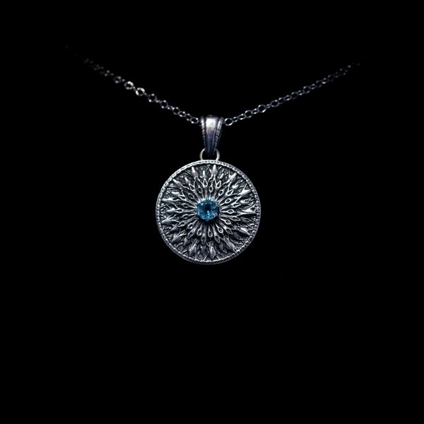 Glacial Frost - Sterling Silver & Sky Blue Topaz Pendant Necklace (1 of 3)