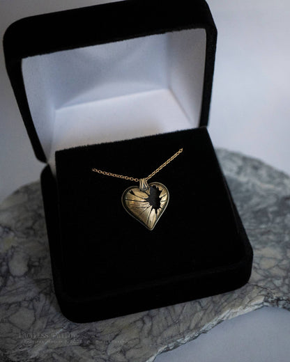 Golden Shatter - Broken Heart Necklace