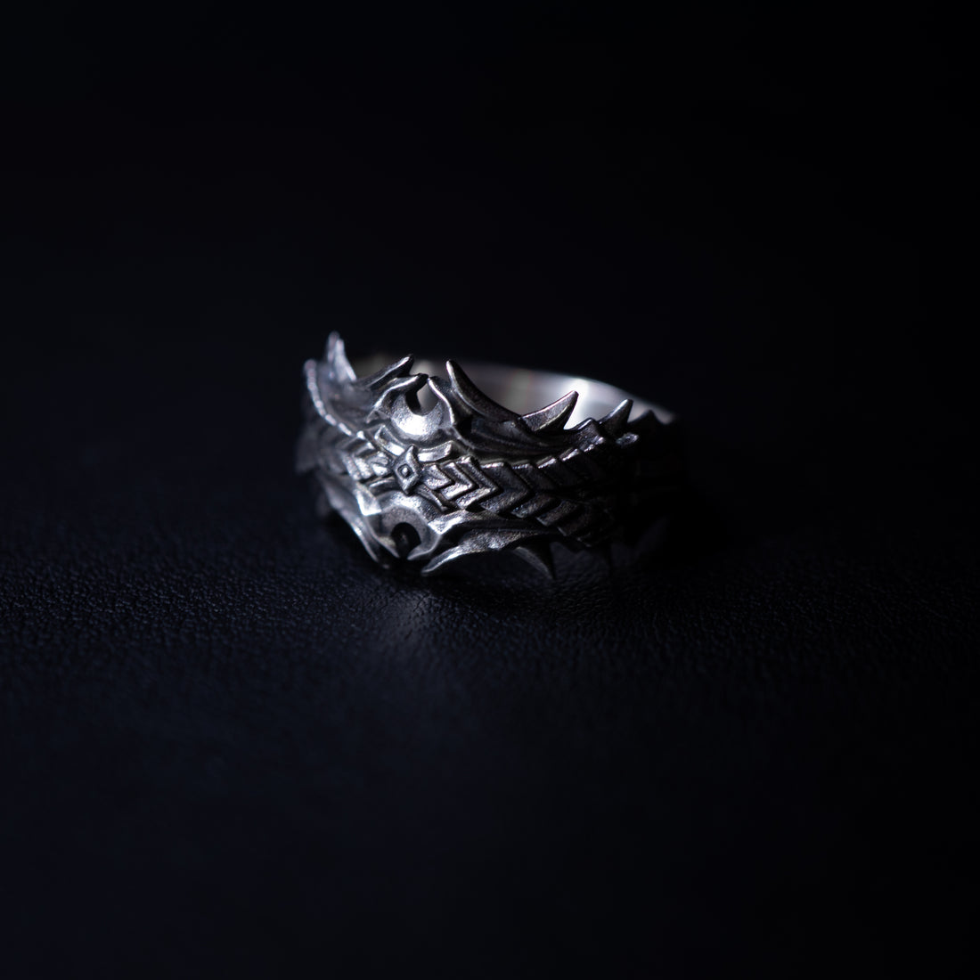 Infernal Dracken - A Sterling Silver Draconic Band