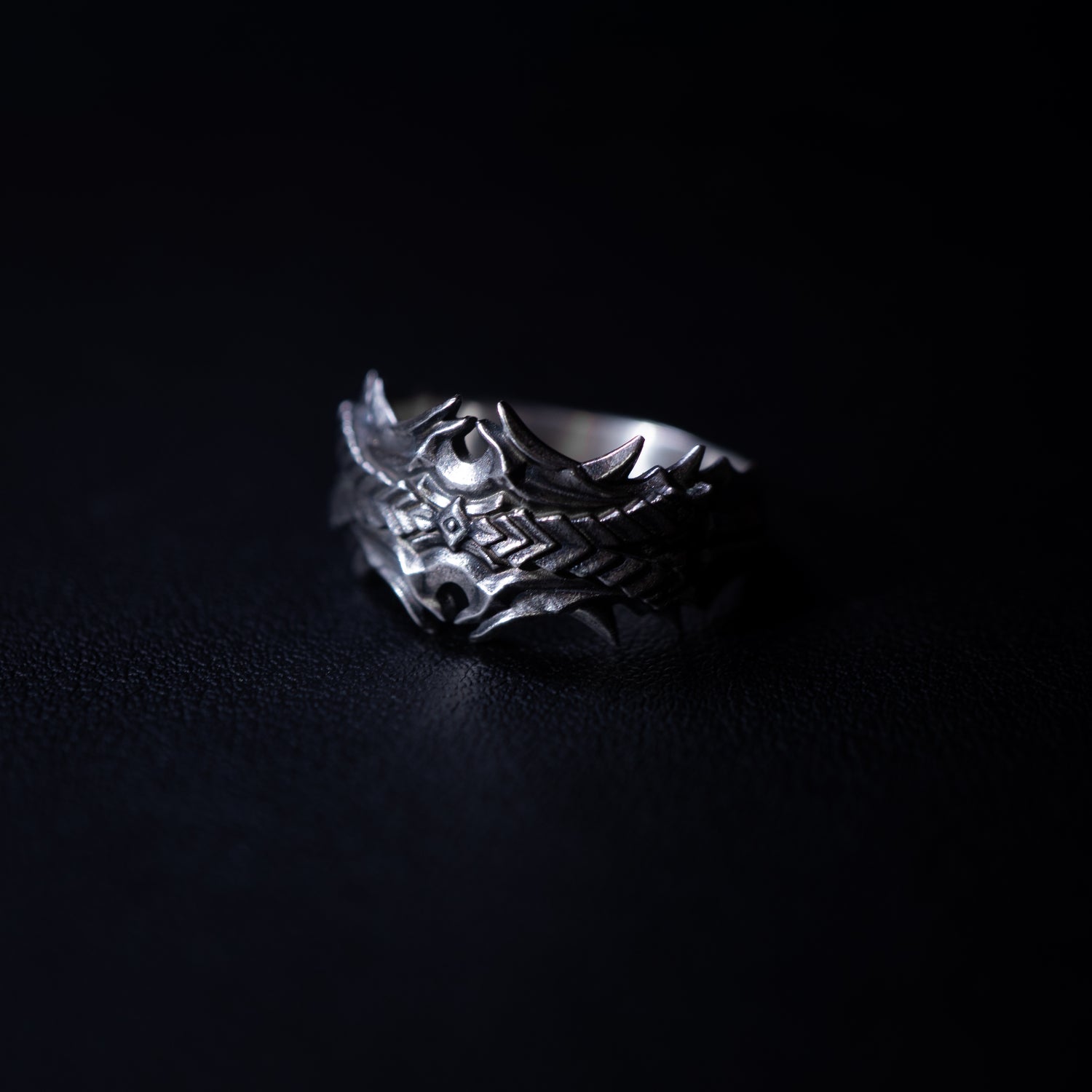 Infernal Dracken - A Sterling Silver Draconic Band