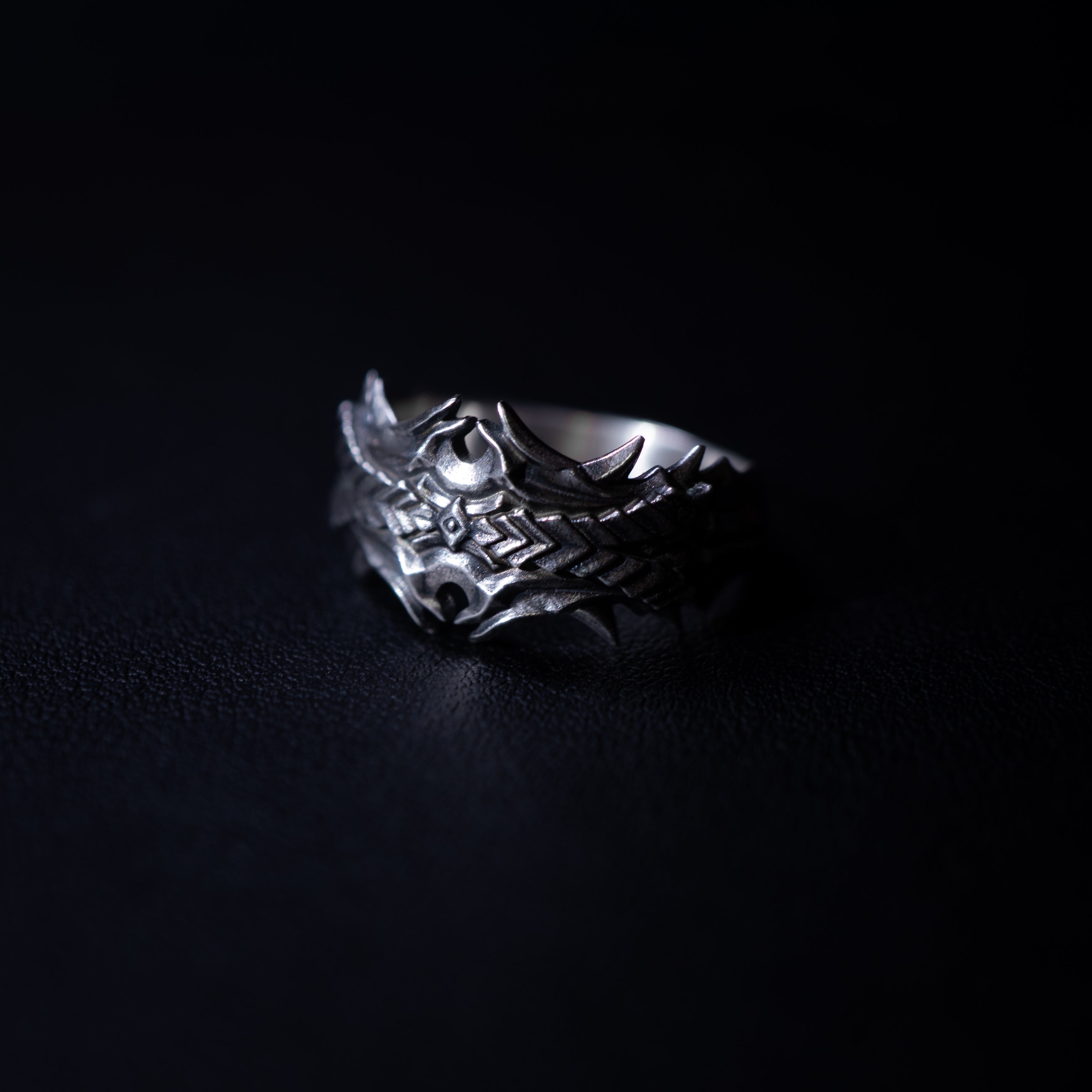 Infernal Dracken - A Sterling Silver Draconic Band