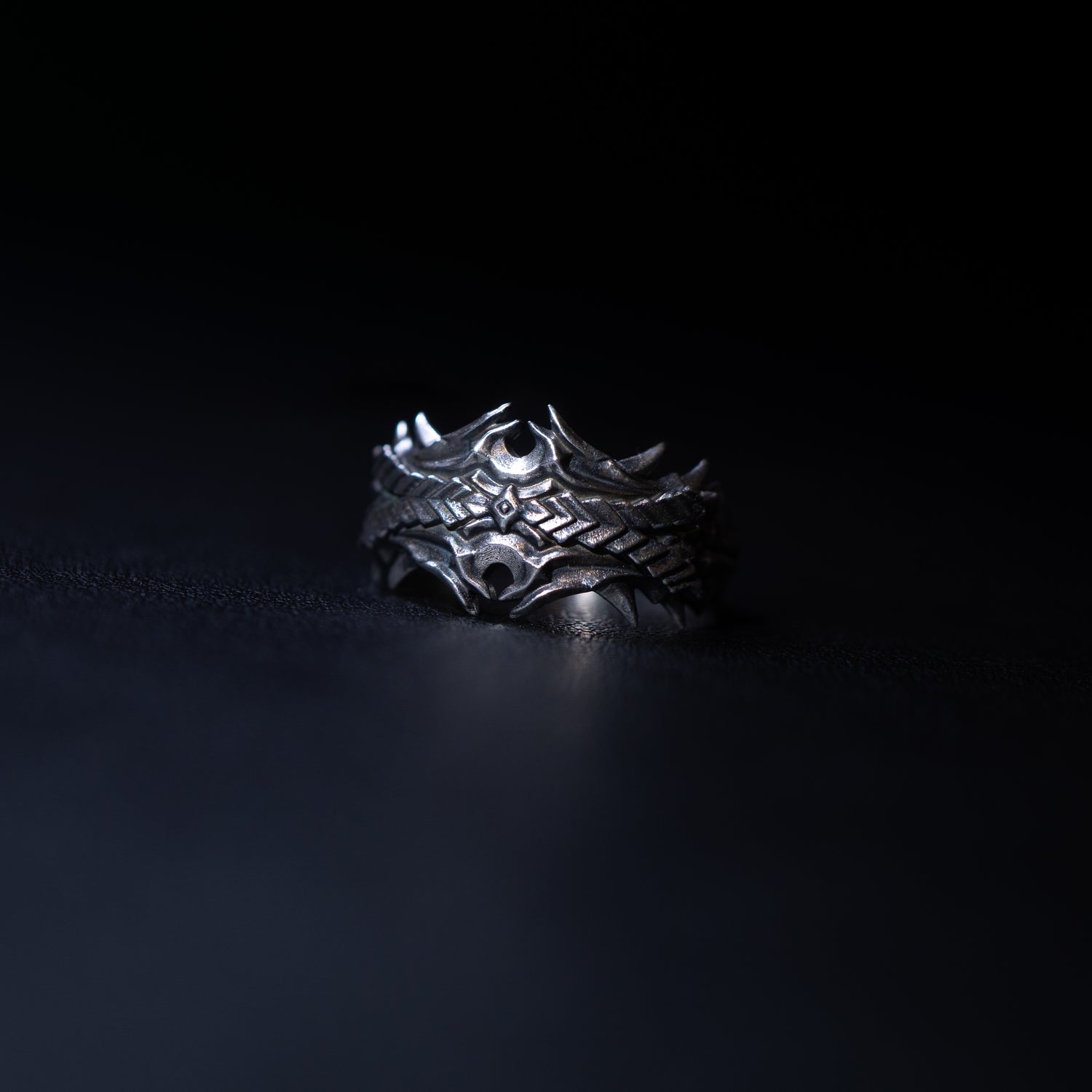 Infernal Dracken - A Sterling Silver Draconic Band