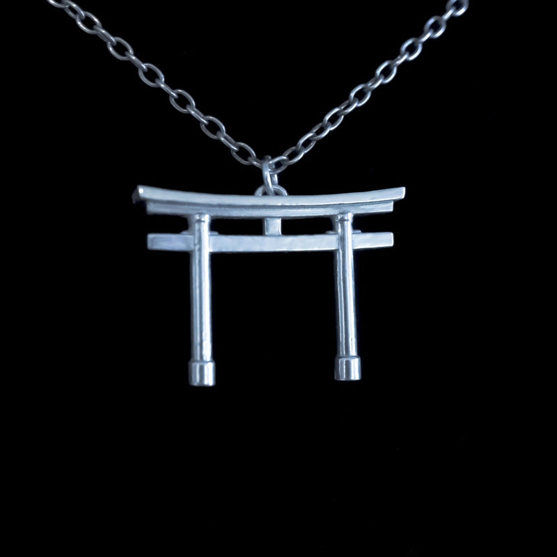 Torii Gate Pendant - Faceless Jewelry - alternative and gothic dark jewelry - for the mysterious and fantastical - take it's beauty with you Pendants